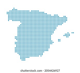 Übersicht über Spanien von Punkten