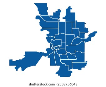 Outline map of Spocone city