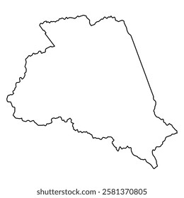 Outline Map State of Arkansas state of Arkansas USA