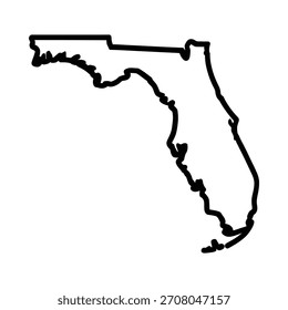 Karte des Bundesstaates Florida