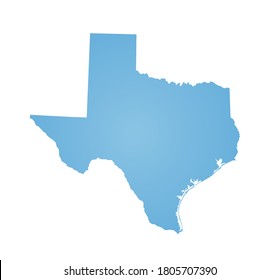 Outline map of Texas state