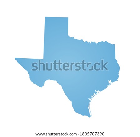 Outline map of Texas state