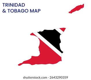Mapa de Trinidad e Tobago. Mapa detalhado de Trinidad e Tobago. América do Sul.