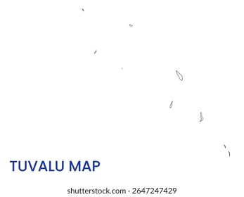 Mapa de Tuvalu. Mapa detalhado de Tuvalu. Oceânia