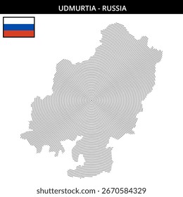 Mapa de Udmutria destaca geografia e cultura