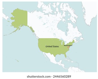 Esbozo del mapa de Estados Unidos