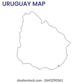 Mapa de estrutura de tópicos de Uruguai. Mapa detalhado do Uruguai. América do Sul.
