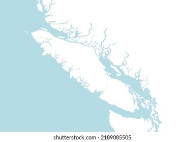 Outline Map Of Vancouver Island