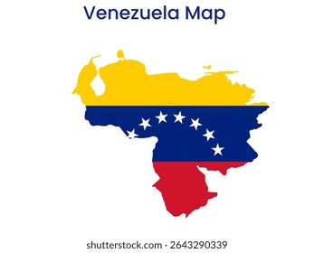 Outline map of Venezuela. High detailed map of Venezuela. South America