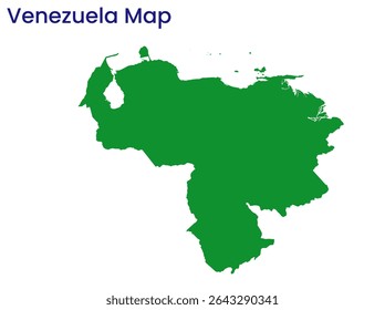Outline map of Venezuela. High detailed map of Venezuela. South America