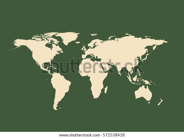 world map vector outline