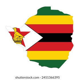 Outline of the map of Zimbabwe