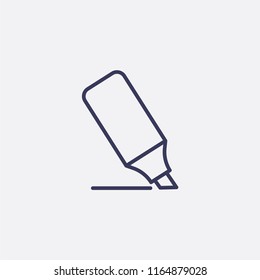 Outline marker icon illustration,vector school sign symbol