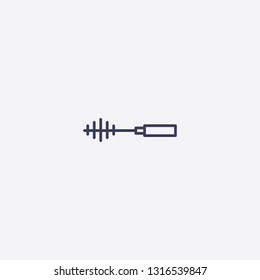 Outline mascara icon illustration isolated vector sign symbol