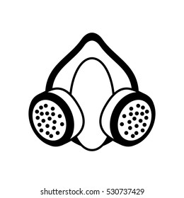 outline mask and respirator protective equipment vector illustration eps 10