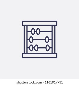 Outline math icon illustration,vector calculator sign symbol