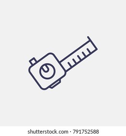 Outline measurement icon illustration isolated vector sign symbol