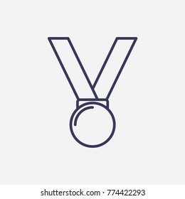 Outline medal icon illustration vector symbol