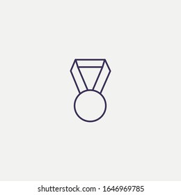 Outline medal icon.medal vector illustration. Symbol for web and mobile