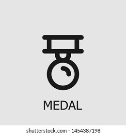 Outline medal vector icon. Medal illustration for web, mobile apps, design. Medal vector symbol.