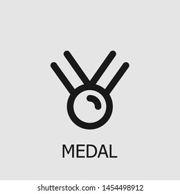 Outline medal vector icon. Medal illustration for web, mobile apps, design. Medal vector symbol.
