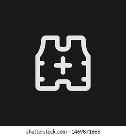 Outline medic vector icon. Medic illustration for web, mobile apps, design. Medic vector symbol.