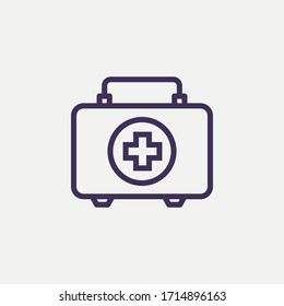 Outline medical case icon.medical case vector illustration. Symbol for web and mobile