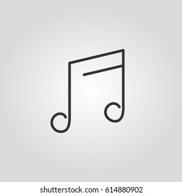 Outline melody   web icon ilustration vector symbol