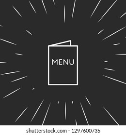 Outline menu icon illustration isolated vector sign symbol