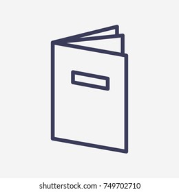 Outline menu icon illustration vector symbol