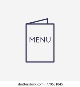 Outline menu icon illustration vector symbol 