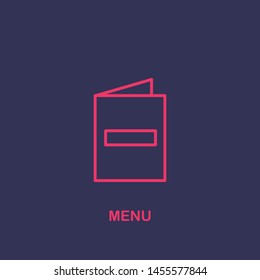 Outline menu icon.menu vector illustration. Symbol for web and mobile