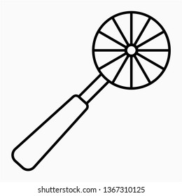 Outline mesh skimmer vector icon