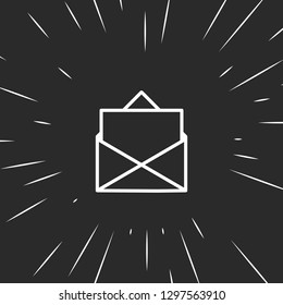 Outline message icon illustration isolated vector sign symbol