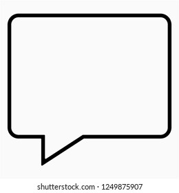 Outline message vector icon
