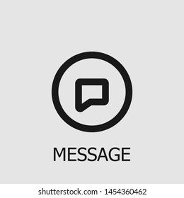 Outline message vector icon. Message illustration for web, mobile apps, design. Message vector symbol.