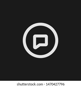 Outline message vector icon. Message illustration for web, mobile apps, design. Message vector symbol.