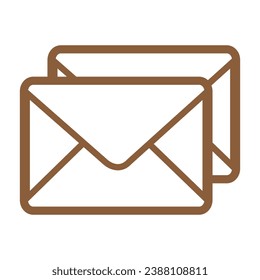 Outline messages icon and vector