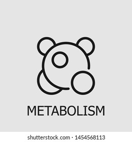 Outline metabolism vector icon. Metabolism illustration for web, mobile apps, design. Metabolism vector symbol.