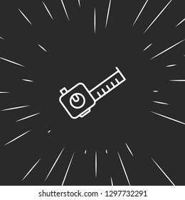 Outline meters tool icon illustration isolated vector sign symbol
