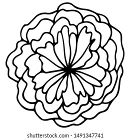 Outline microbe vector icon. Isolated black simple line element illustration from a medical concept. Editable vector stroke microbe. Virus icon. Hand drawn illustration. Virus, bacteria