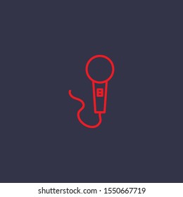 Outline microphone  icon.microphone  vector illustration. Symbol for web and mobile