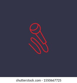 Outline microphone  icon.microphone  vector illustration. Symbol for web and mobile