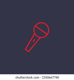 Outline microphone  icon.microphone  vector illustration. Symbol for web and mobile