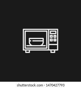 Outline microwave vector icon. Microwave illustration for web, mobile apps, design. Microwave vector symbol.