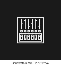 Outline mixer vector icon. Mixer illustration for web, mobile apps, design. Mixer vector symbol.