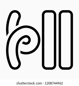 Outline modeling clay pixel perfect vector icon