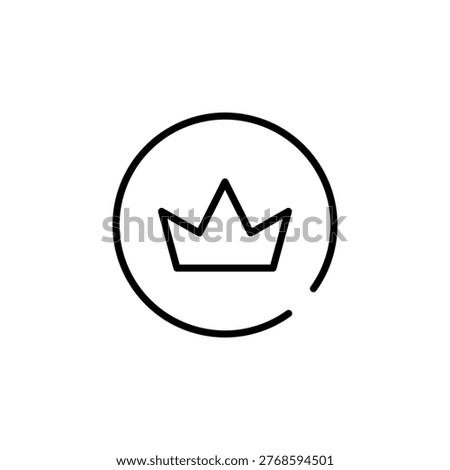 Outline Moderator Account icon for community control