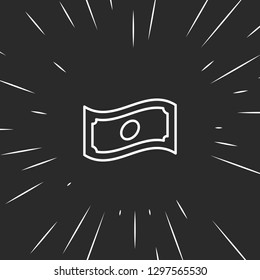 Outline money icon illustration isolated vector sign symbol