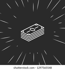 Outline money icon illustration isolated vector sign symbol